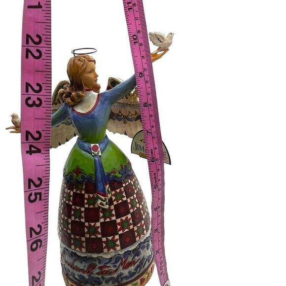 Jim Shore Angel with Two Doves Peace and Goodwill To All Figurine 4007933 2007 - Picture 8 of 16